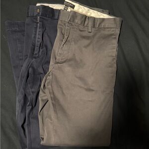 Banana Republic Men's Chinos - Navy and Charcoal